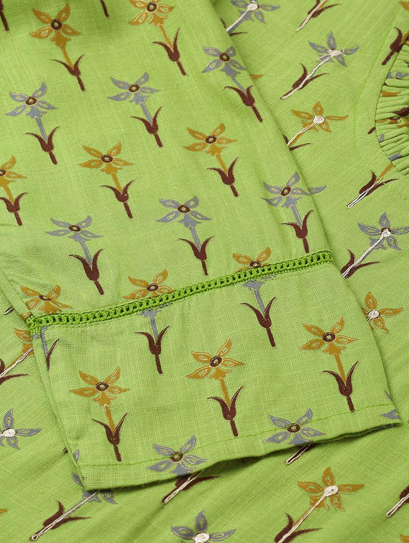 printed flared kurta - 17076633 - Zoom Image - 6