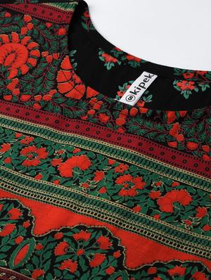 floral anarkali ethnic dress - 17076638 - Standard Image - 5