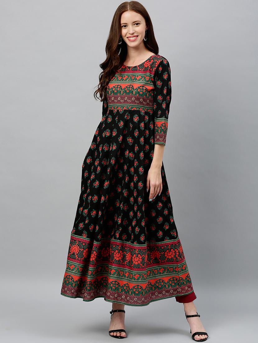 floral anarkali ethnic dress - 17076638 - Zoom Image - 1