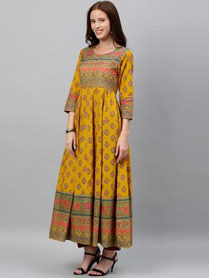 floral anarkali ethnic dress - 17076639 - Standard Image - 2