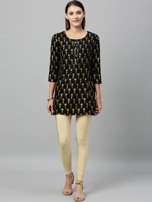 printed straight kurti - 17076643 - Standard Image - 4