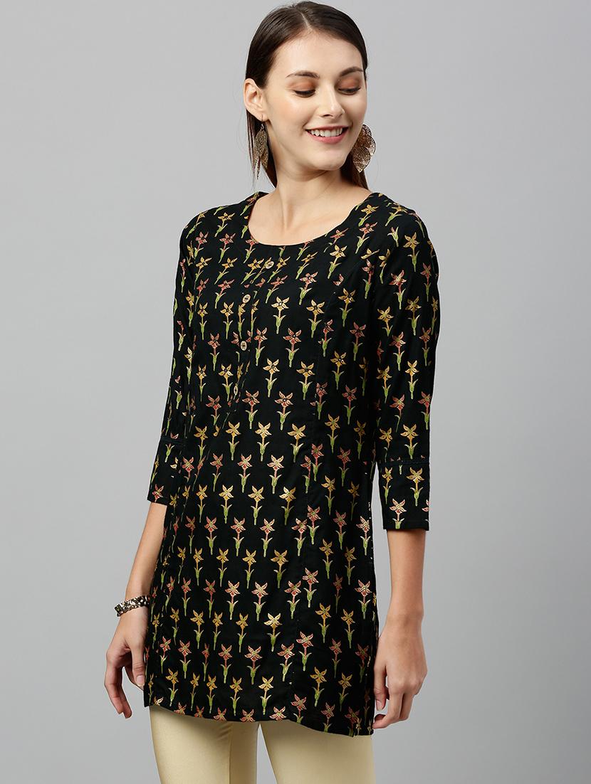 printed straight kurti - 17076643 - Zoom Image - 2
