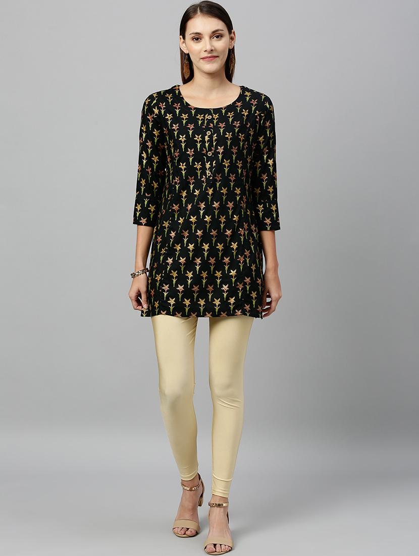 printed straight kurti - 17076643 - Zoom Image - 4