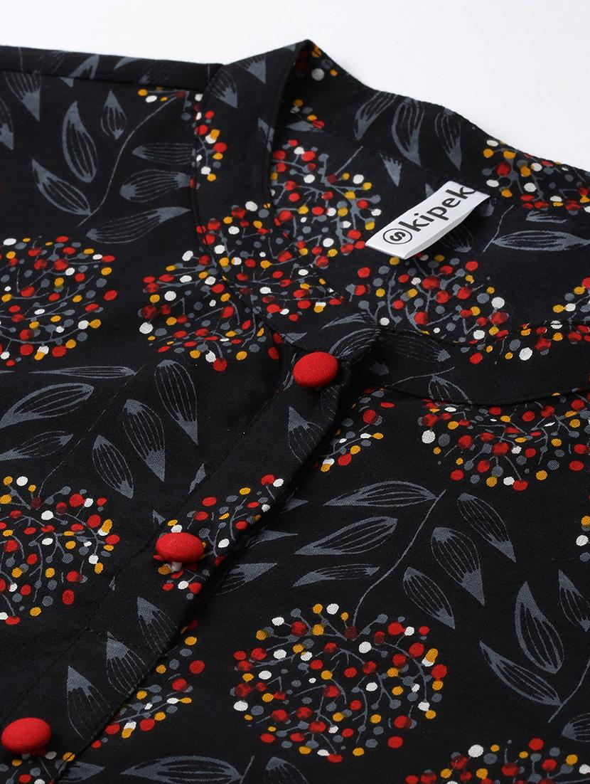 tassel detail floral a-line tunic - 17076655 - Zoom Image - 5