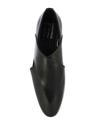 black slip on sandals - 17076713 - Standard Image - 4