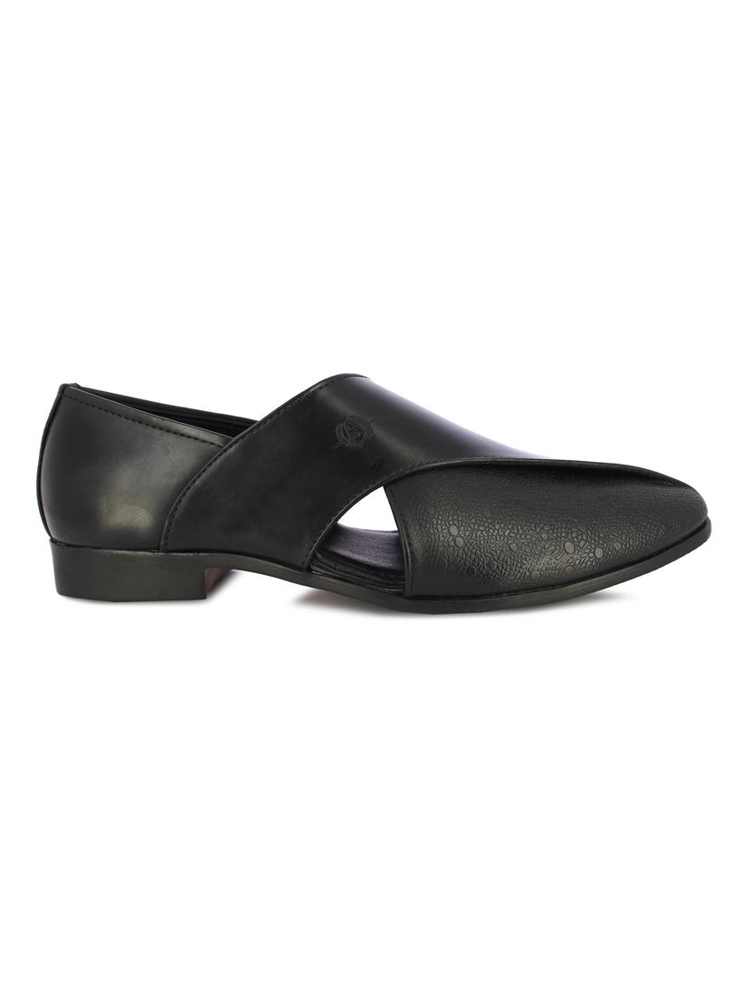 black slip on sandals - 17076713 - Zoom Image - 2
