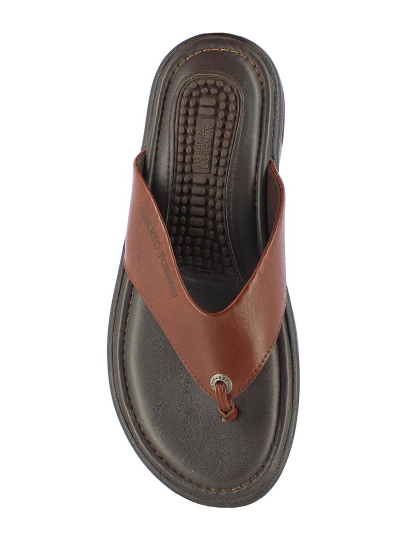 tan toe separator slippers - 17076765 - Zoom Image - 4