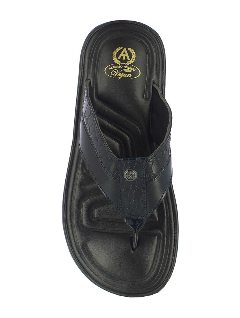 navy toe separator slippers - 17076768 - Zoom Image - 4