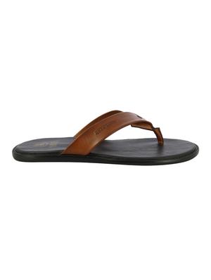 tan toe separator slippers - 17076771 - Standard Image - 2