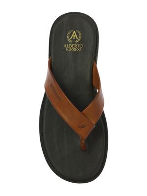 tan toe separator slippers - 17076771 - Standard Image - 4