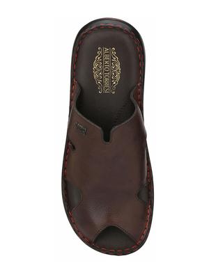 brown slip on slippers - 17076774 - Standard Image - 3