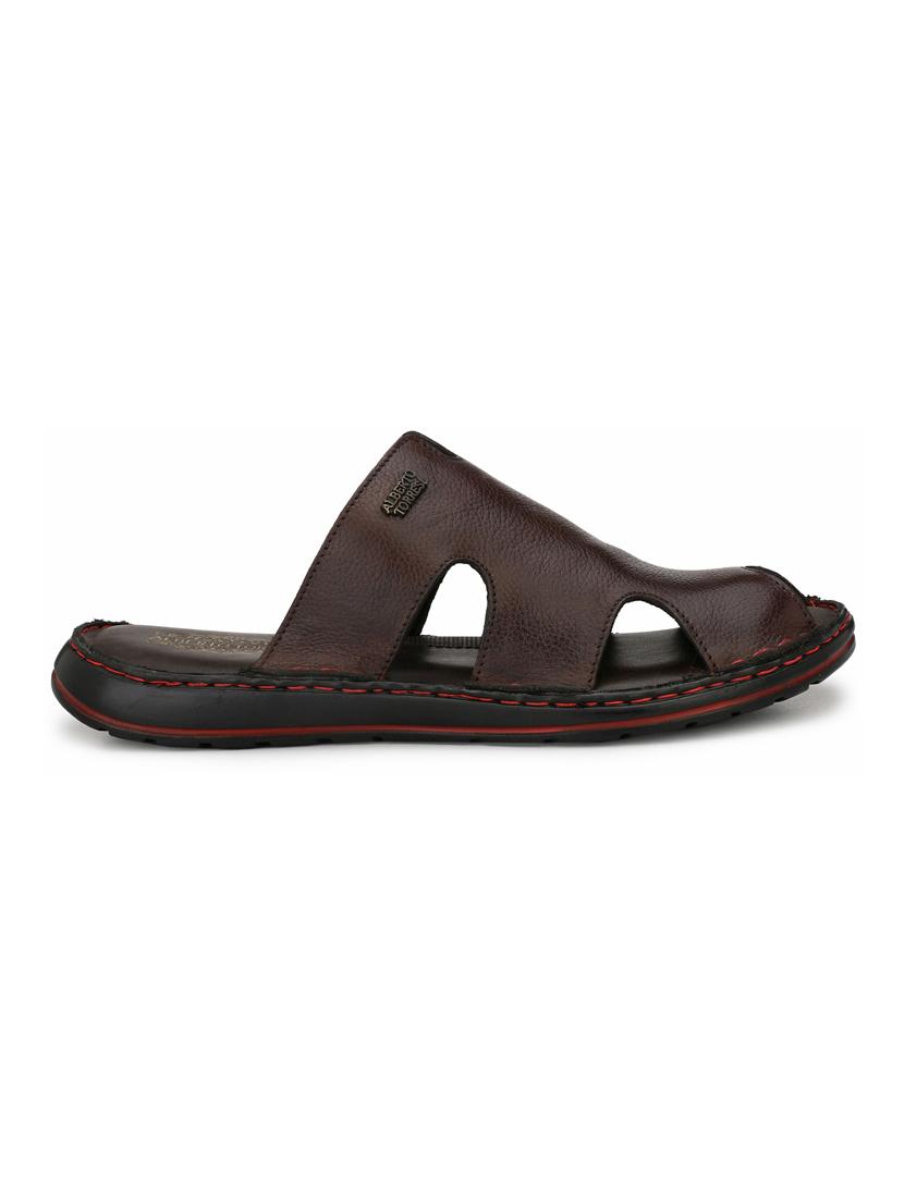 brown slip on slippers - 17076774 - Zoom Image - 2