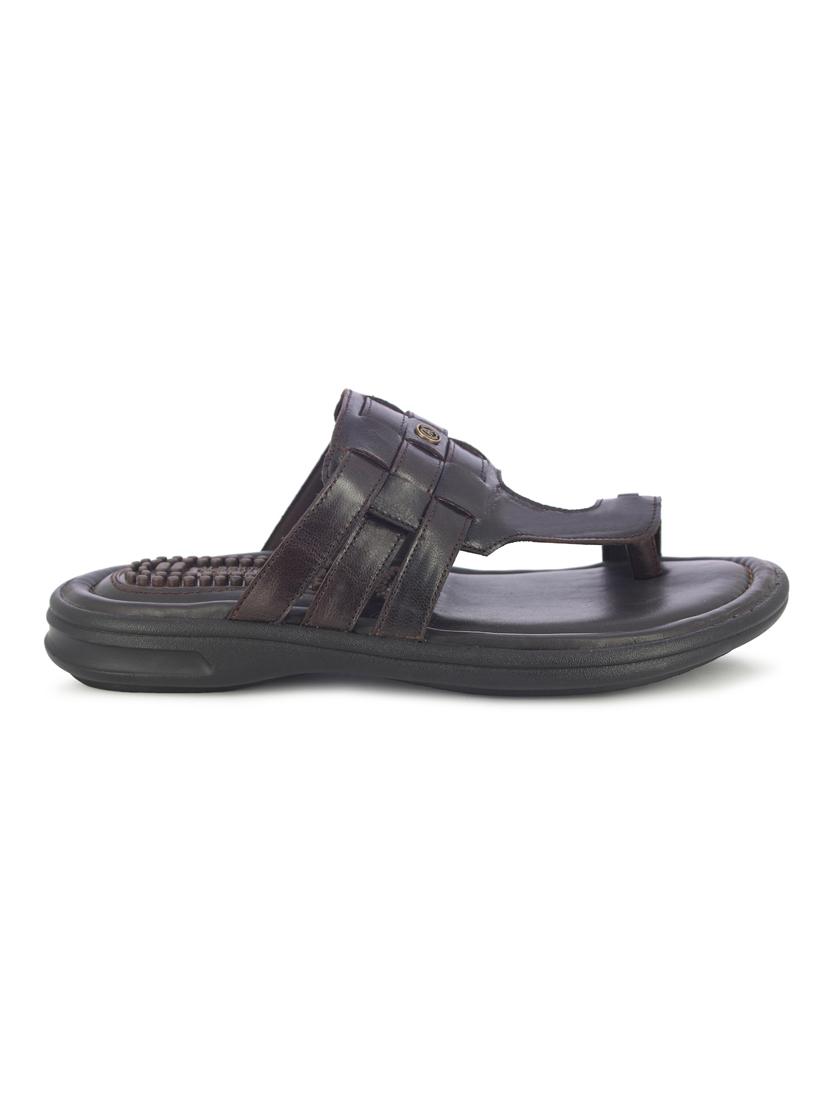 brown slip on slippers - 17076807 - Zoom Image - 2