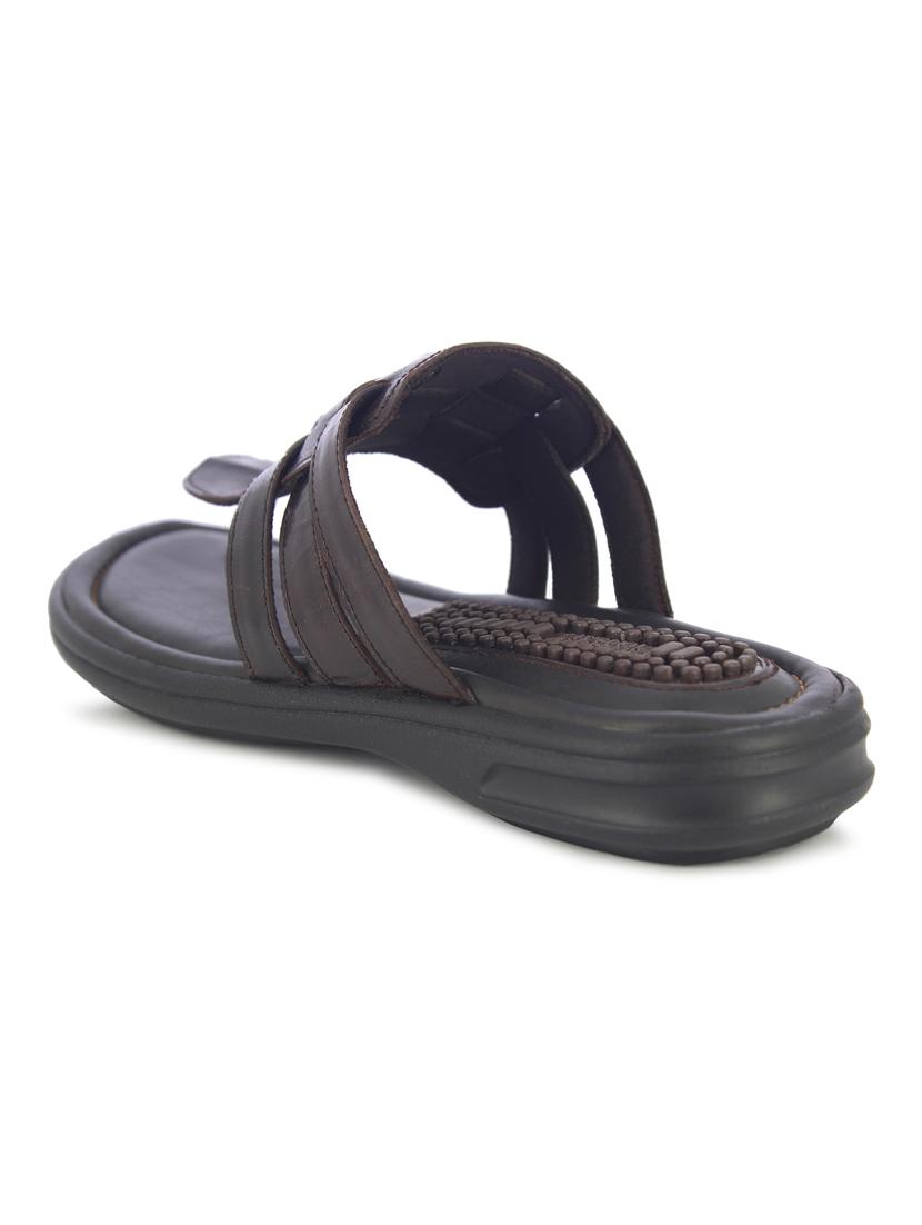 brown slip on slippers - 17076807 - Zoom Image - 3