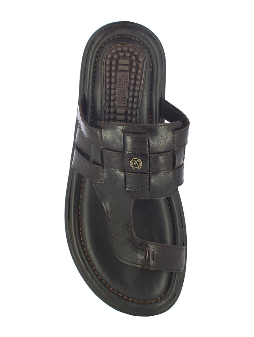 brown slip on slippers - 17076807 - Zoom Image - 4