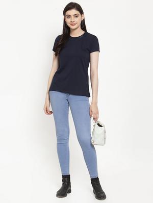 round neck solid tee - 17076901 - Standard Image - 4