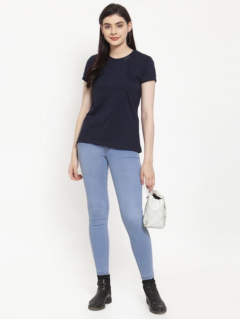 round neck solid tee - 17076901 - Zoom Image - 4