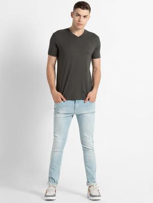 green solid cotton t-shirt - 17077555 - Standard Image - 4