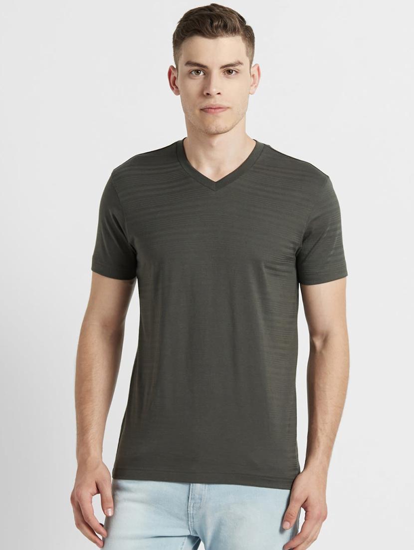 green solid cotton t-shirt - 17077555 - Zoom Image - 1