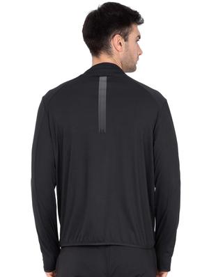 black solid casual jacket - 17077561 - Standard Image - 3