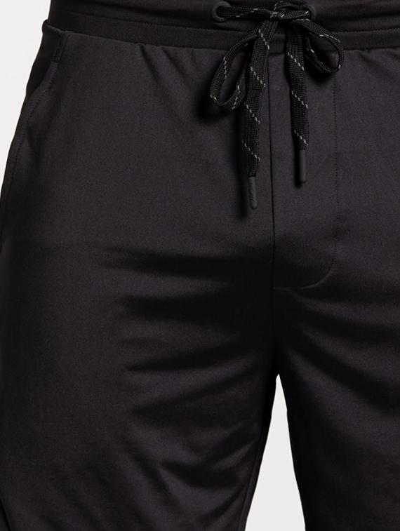 black solid polyester shorts - 17077592 - Zoom Image - 5