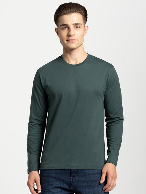 green solid t-shirt - 17077691 - Standard Image - 1