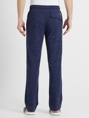 blue cotton full length track pant - 17077731 - Standard Image - 3