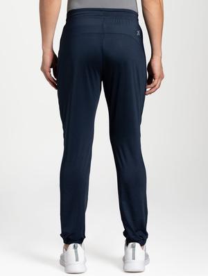 blue cotton full length track pant - 17077733 - Standard Image - 3