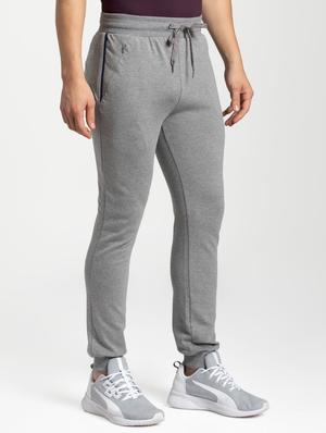 grey solid cotton jogger - 17077735 - Standard Image - 2