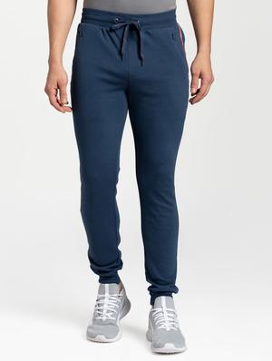blue cotton full length jogger - 17077736 - Standard Image - 2