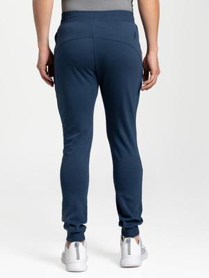 blue cotton full length jogger - 17077736 - Standard Image - 4
