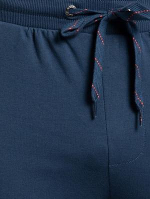 blue cotton full length jogger - 17077736 - Standard Image - 6