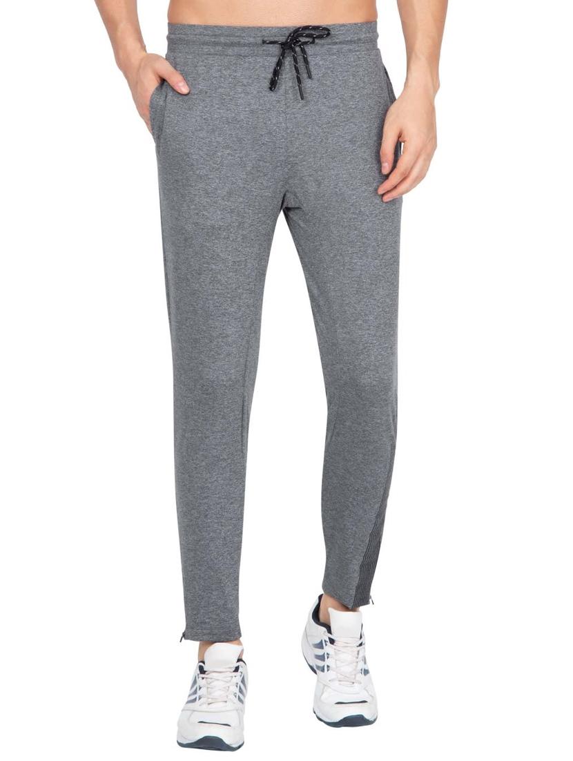 grey solid ankle length track pant - 17077740 - Zoom Image - 1