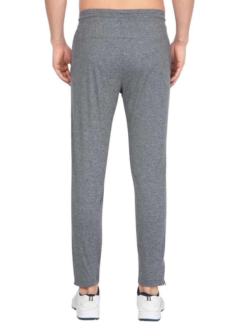 grey solid ankle length track pant - 17077740 - Zoom Image - 3