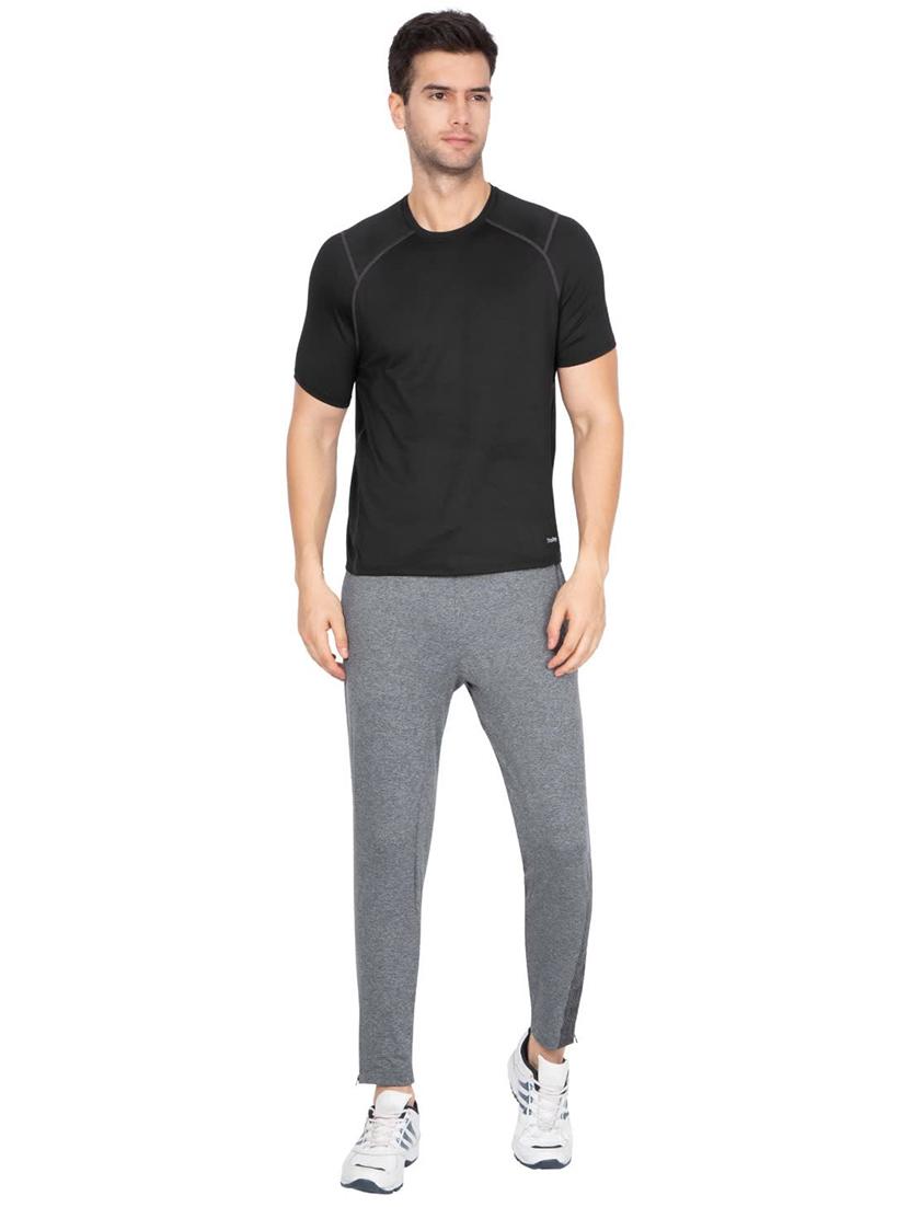 grey solid ankle length track pant - 17077740 - Zoom Image - 4