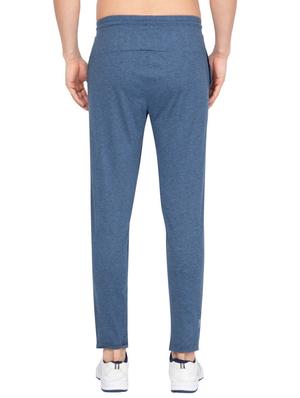 blue solid ankle length track pant - 17077741 - Standard Image - 3