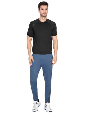blue solid ankle length track pant - 17077741 - Standard Image - 4