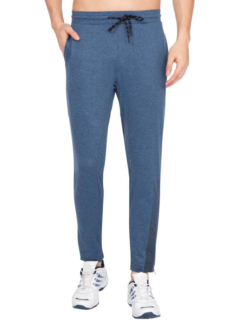 blue solid ankle length track pant - 17077741 - Zoom Image - 1