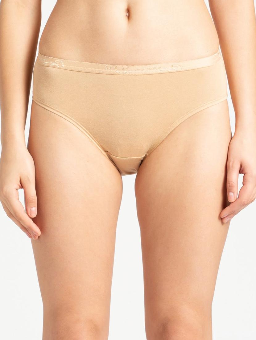 beige solid hipster panty - 17077774 - Zoom Image - 1