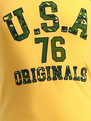 yellow cotton tshirt - 17077986 - Standard Image - 4