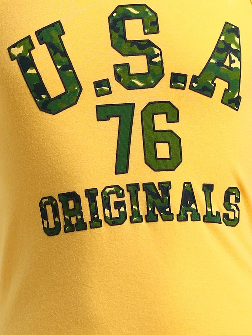 yellow cotton tshirt - 17077986 - Zoom Image - 4