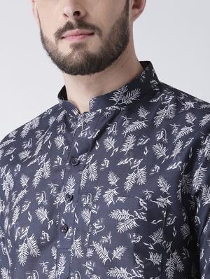 blue cotton short kurta - 17078088 - Standard Image - 5