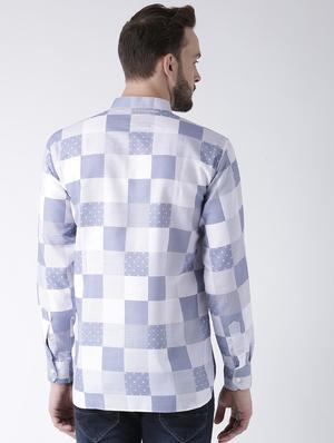 blue cotton short kurta - 17078099 - Standard Image - 3