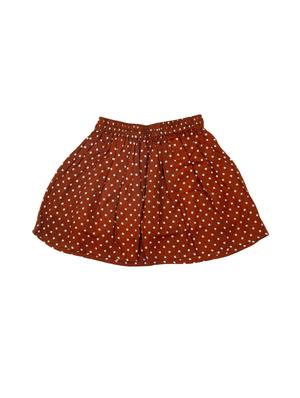 brown cotton flared skirt - 17078991 - Standard Image - 2