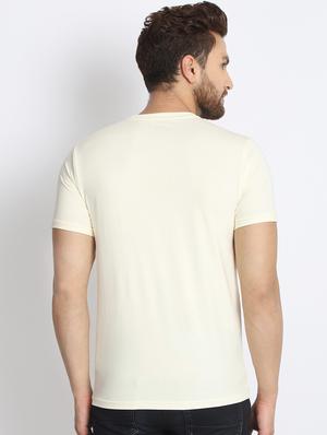 off white chest print t-shirt - 17079393 - Standard Image - 3