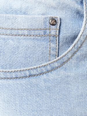 blue light washed ripped denim jeans - 17080147 - Standard Image - 6