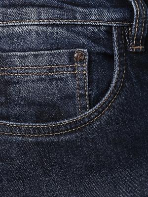 dark blue light washed ripped denim jeans - 17080148 - Standard Image - 6