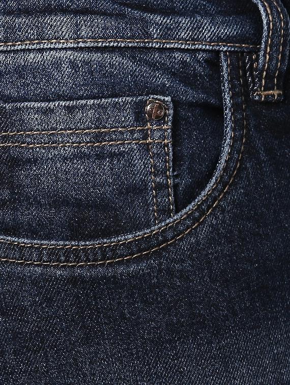 dark blue light washed ripped denim jeans - 17080148 - Zoom Image - 6