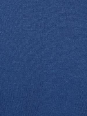 blue color block t-shirt - 17080199 - Standard Image - 6
