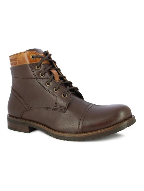 brown lace up ankle boots - 17080567 - Standard Image - 1